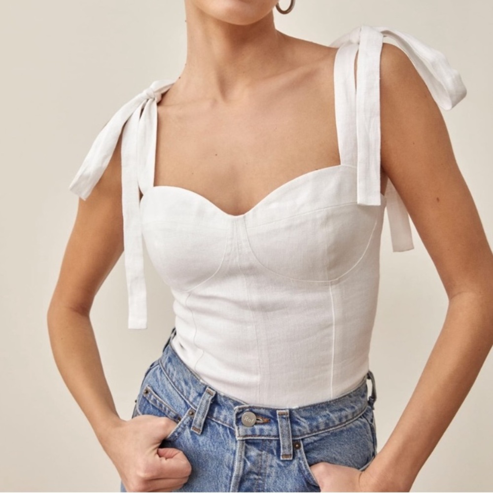 Reformation linen top
